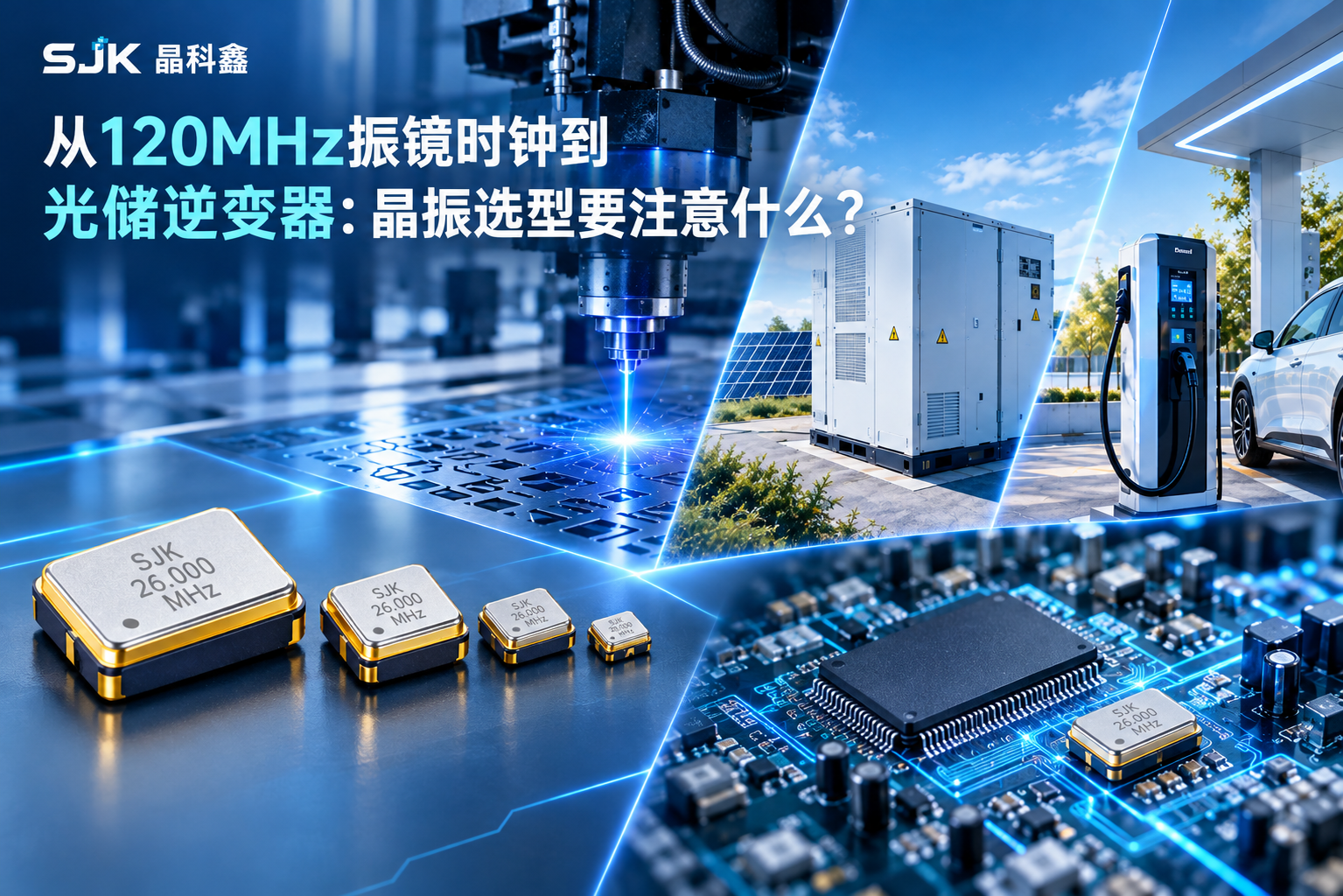 从120MHz振镜时钟到光储逆变器：晶振选型要注意什么？